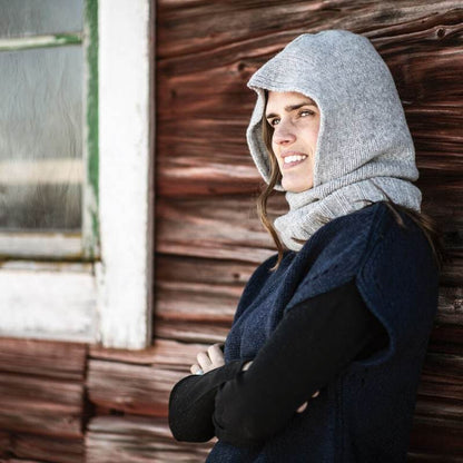 Sätila Ekenäs Hood Balaklava Silver Grey - NatureLife