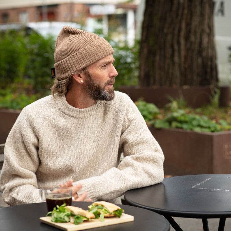 Sätila Fors Brown Label Mössa Beige Melange - NatureLife