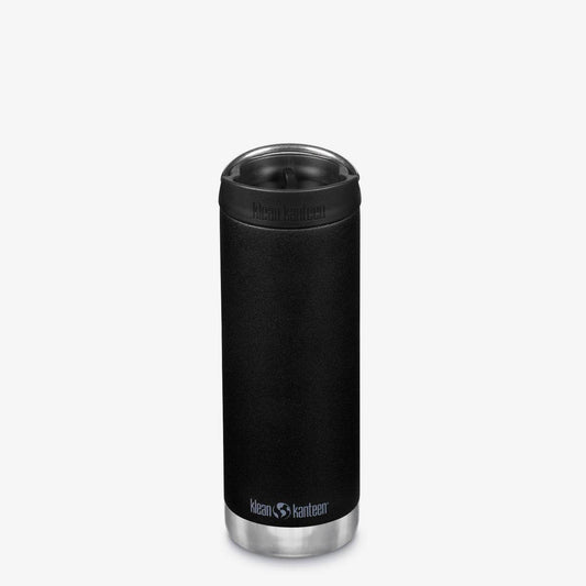 Klean Kanteen TKWide Isolerad 473ml (Café Cap) Vattenflaska Svart - NatureLife