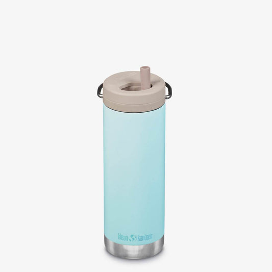 Klean Kanteen TKWide Isolerad 473ml (Twist Cap) Vattenflaska Blue Tint - NatureLife