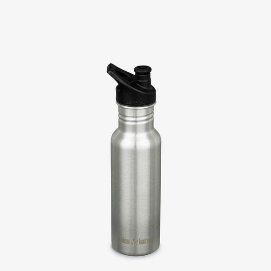 Klean Kanteen Classic Narrow 532ml Sport Cap Vattenflaska Silver - NatureLife