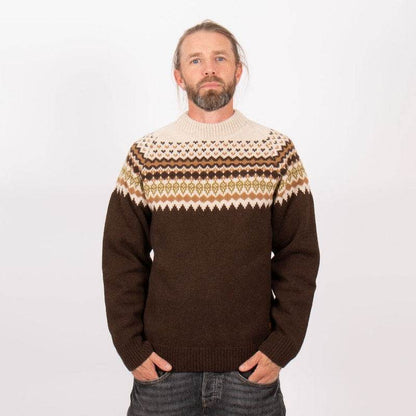 Sätila Sarek Sweater Herr Brown - NatureLife