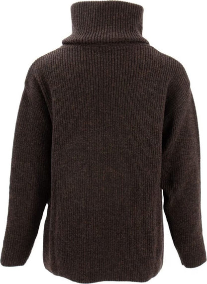 Sätila Sandby Polo Sweater Brown Melange