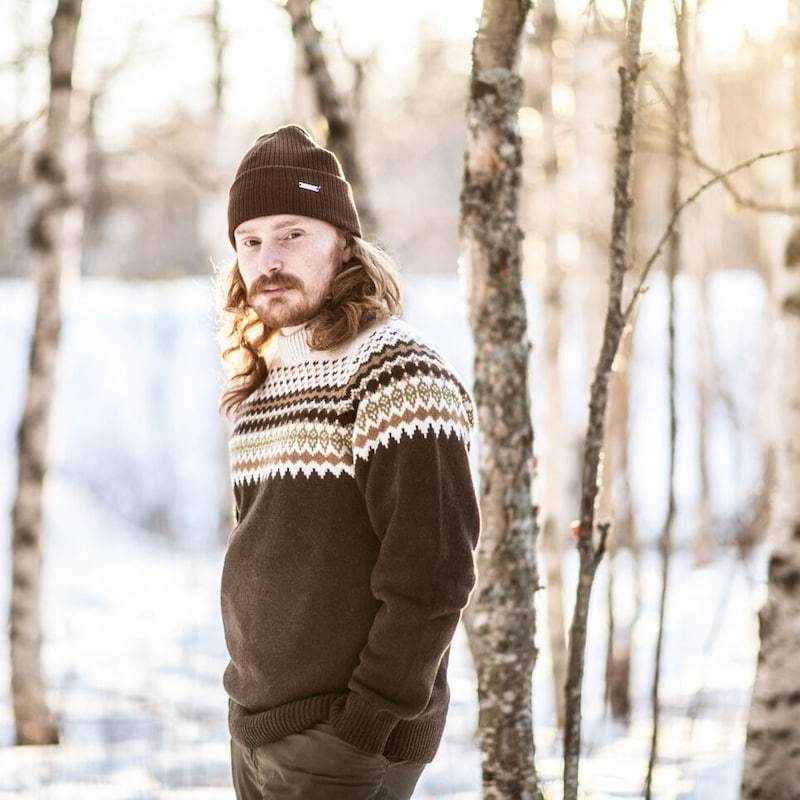 Sätila Sarek Sweater Herr Brown - NatureLife