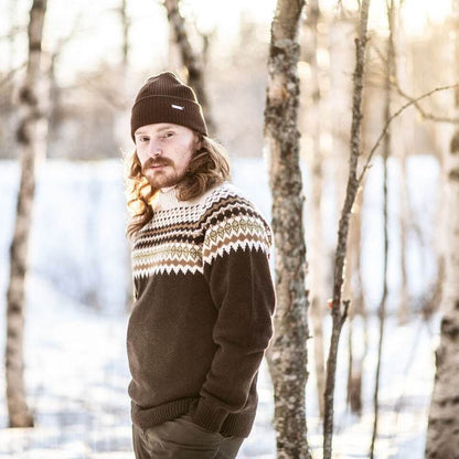 Sätila Sarek Sweater Herr Brown - NatureLife