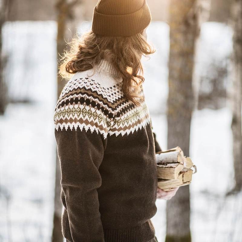 Sätila Sarek Sweater Herr Brown - NatureLife
