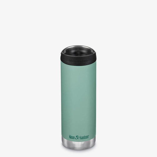 Klean Kanteen TKWide Isolerad 473ml (Café Cap) Vattenflaska Beryl Green - NatureLife
