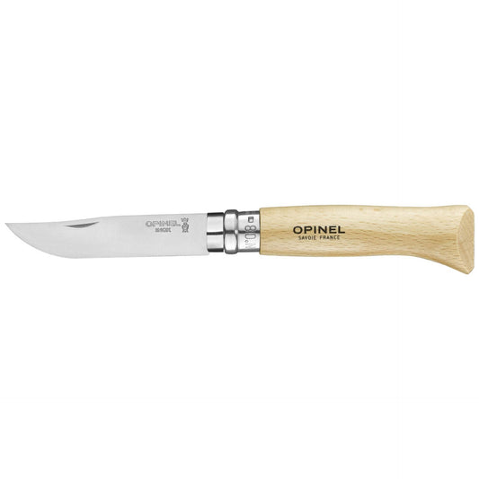 Opinel N°08 Beech Stainless Steel + Sheath / Fällknivset med Slida - NatureLife