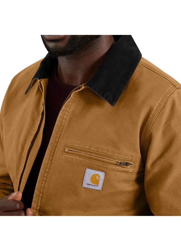 Carhartt Relaxed Fit Duck Detroit Jacket Brown - NatureLife