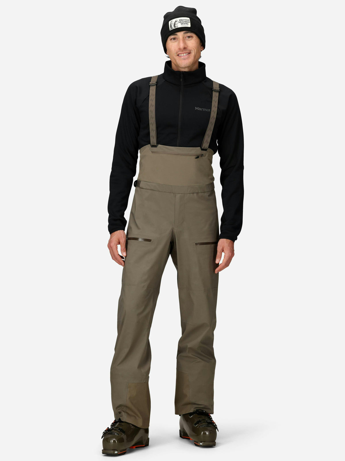 Marmot Solitude UL Bio 1/4 Bib Claystone