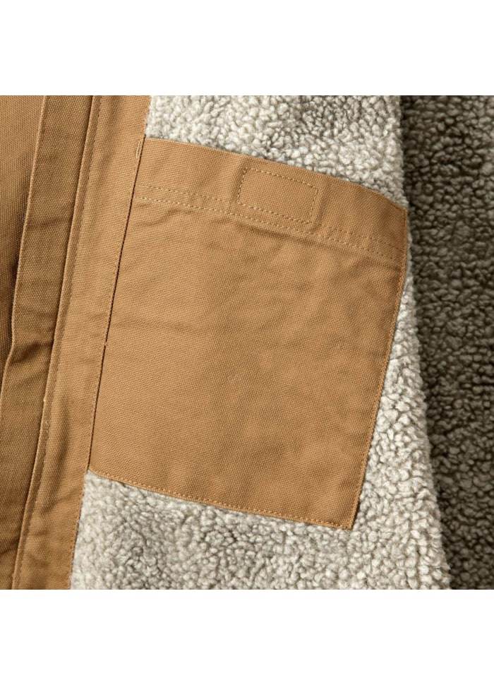 Carhartt Washed Duck Sherpa Lined Jacket Brown - NatureLife