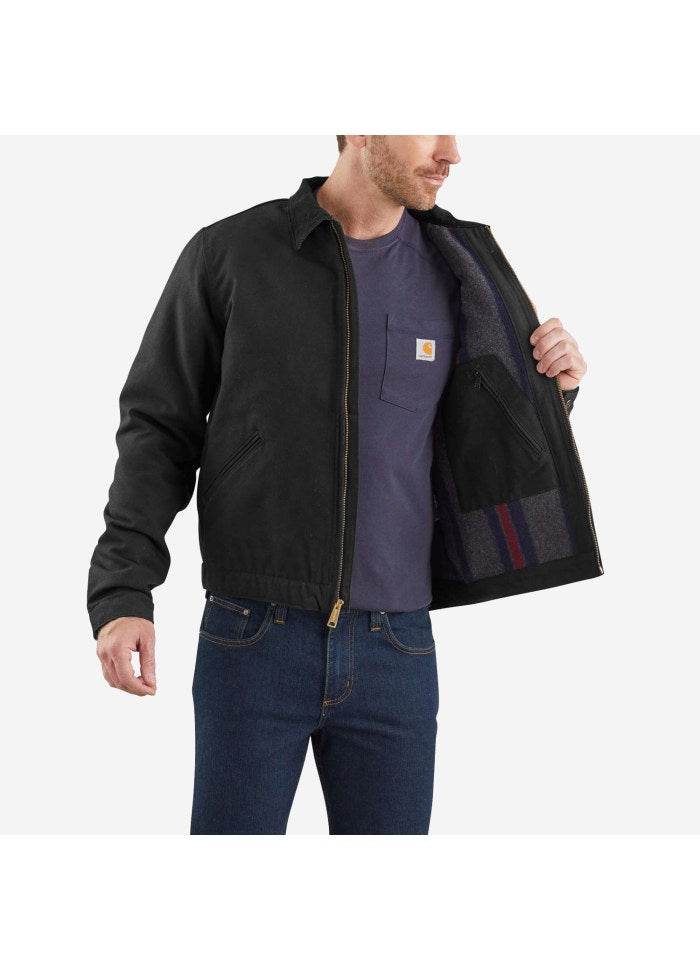 Carhartt Duck Detroit Jacket Black - NatureLife