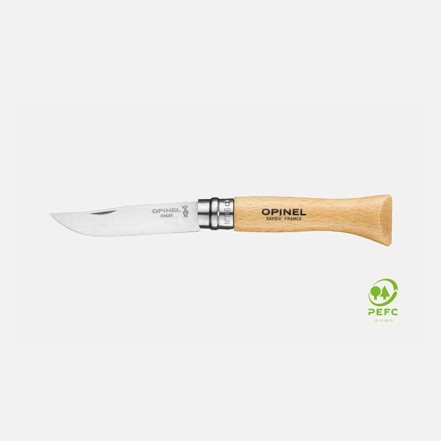 Opinel Blister N06 Beech Stainless Steel - NatureLife