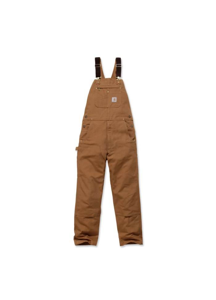 Carhartt Duck Bib Overall Brown - NatureLife