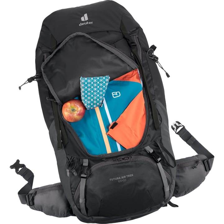 Deuter Futura Air Trek 60+10 Herr Black-Graphite - NatureLife