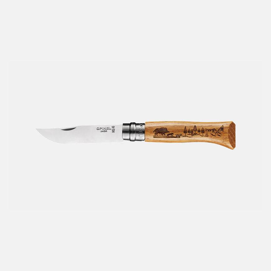 Opinel N08 Animalia Oak Wild Boar - NatureLife