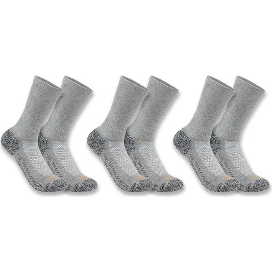 Carhartt Force Midweight Crew Sock 3-Pack Grå