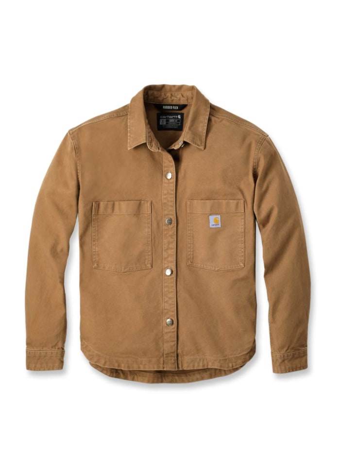 Carhartt Heavyweight Duck Overshirt Brown - NatureLife