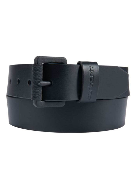 Carhartt Bridle Leather Roller Buckle Belt Black Coal - NatureLife
