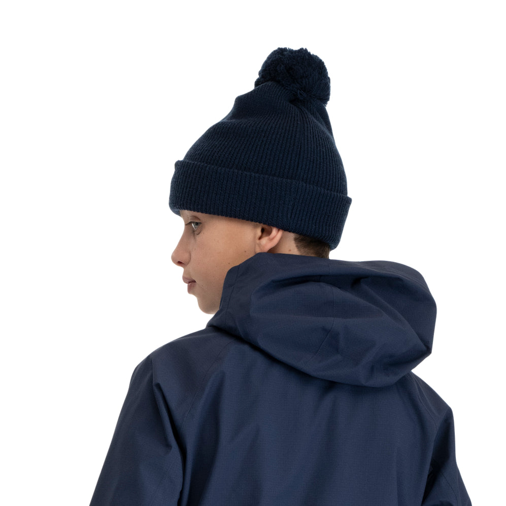 Bergans Storetind Wool Pom Beanie Junior Navy Blue