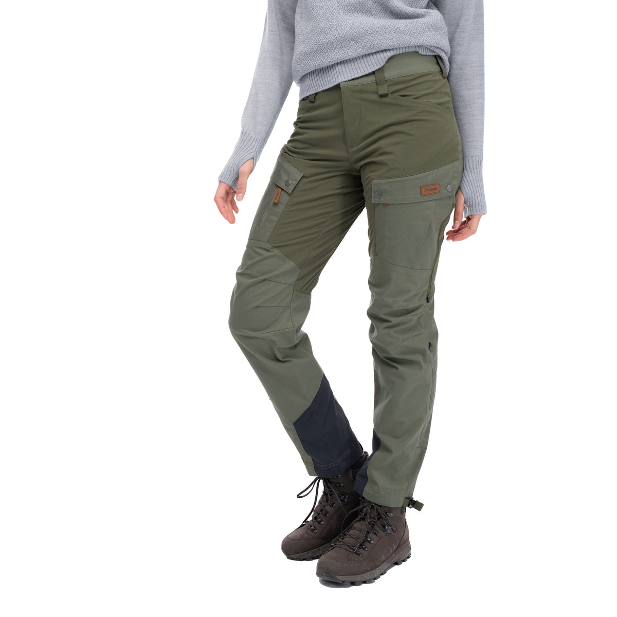 Bergans Nordmarka Favor Outdoor Pants Women Green Mud/Dark Green Mud