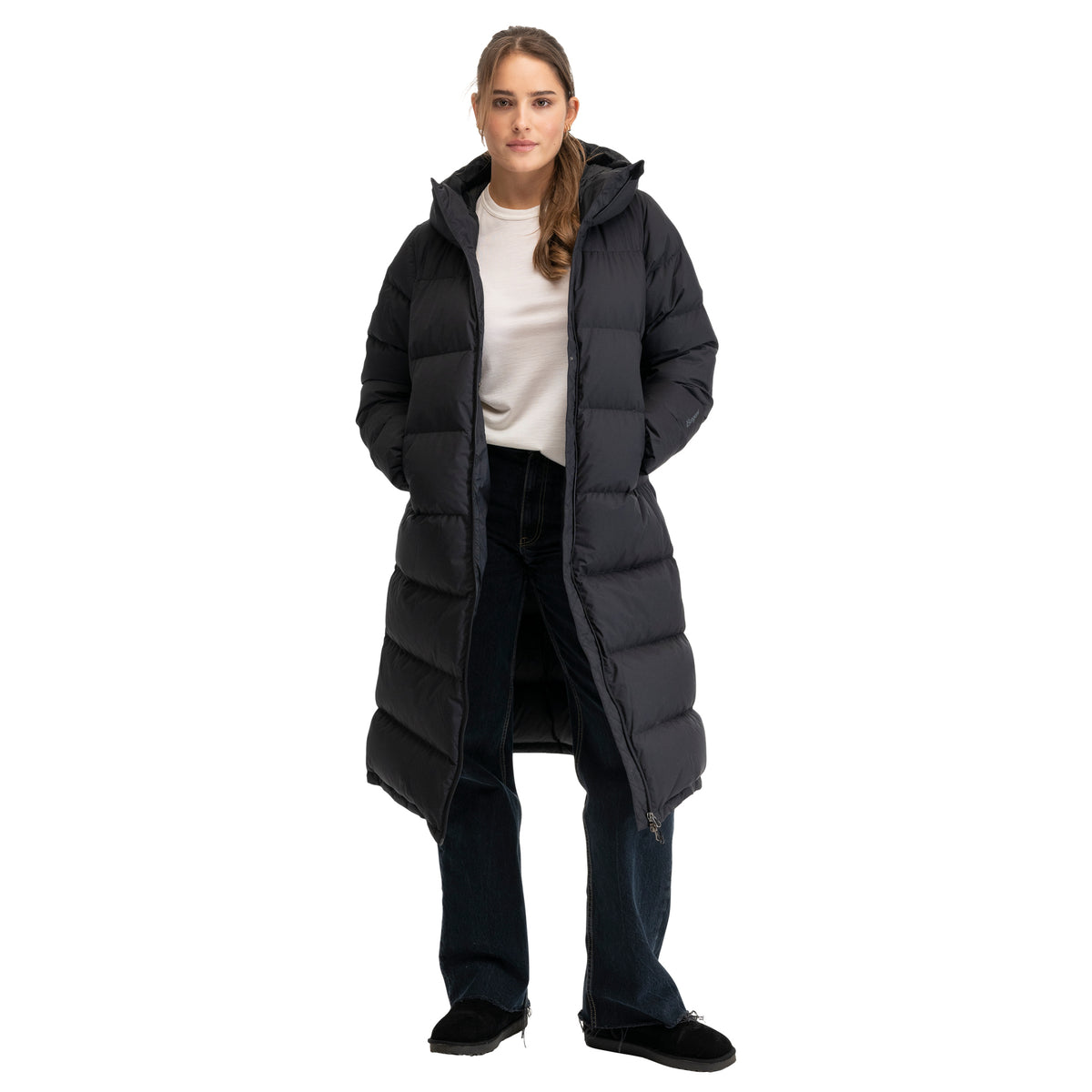 Bergans Oslo Down Long Coat Women Black