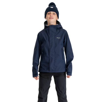 Bergans Junior 3L Shell Jacket Navy Blue