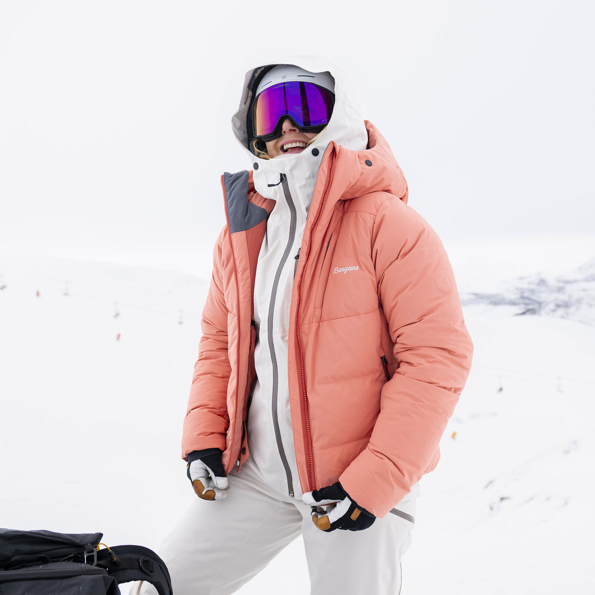 Bergans Oppdal Down Jacket Women Light Weathered Red