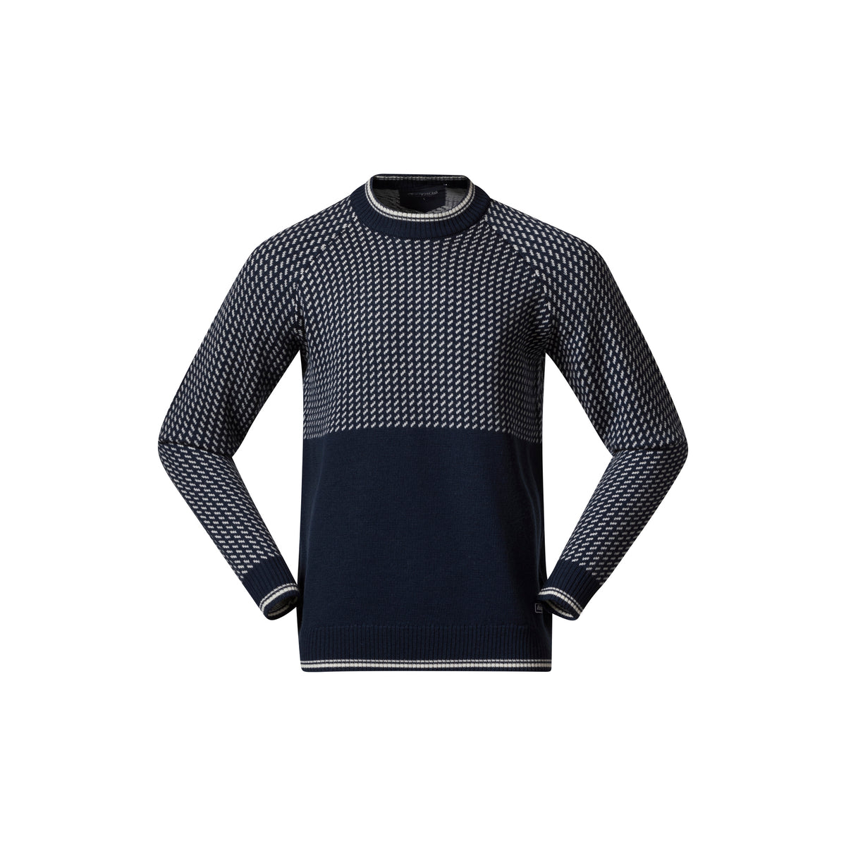 Bergans Alvdal Wool Jumper Men Navy / Vanilla White