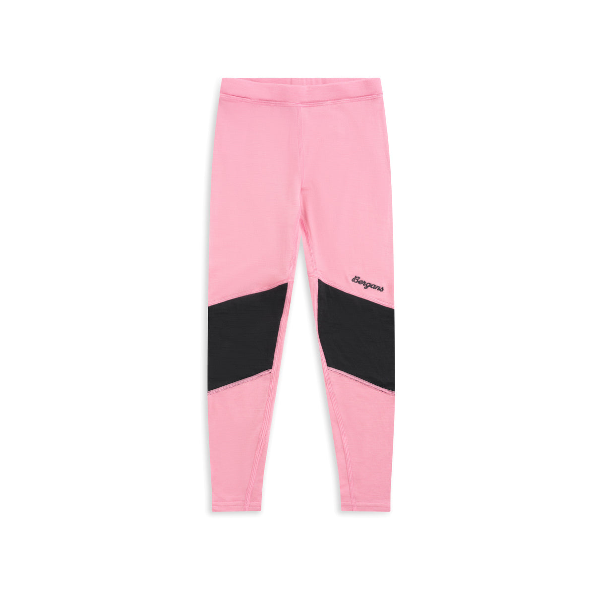 Bergans Inner:Pure Merino Kids Tights Light Ruby/Dark Shadow Grey