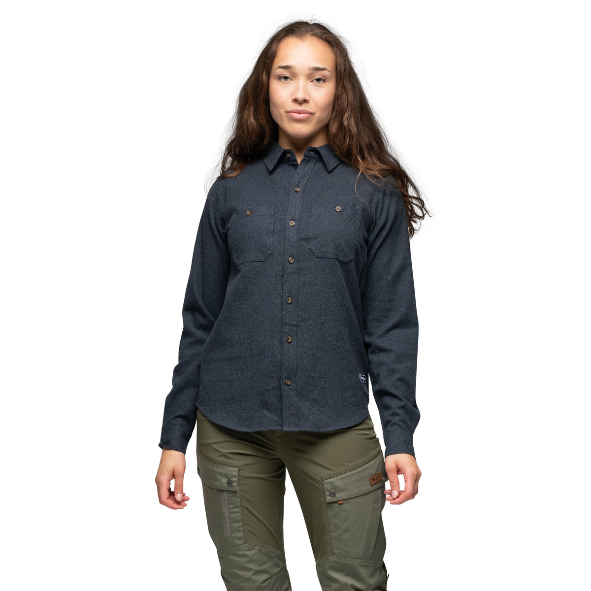 Bergans Nordmarka Flannel Shirt Women Navy Blue