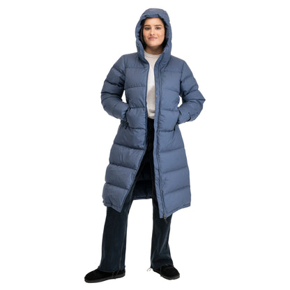 Bergans Oslo Down Long Coat Women Granite Blue