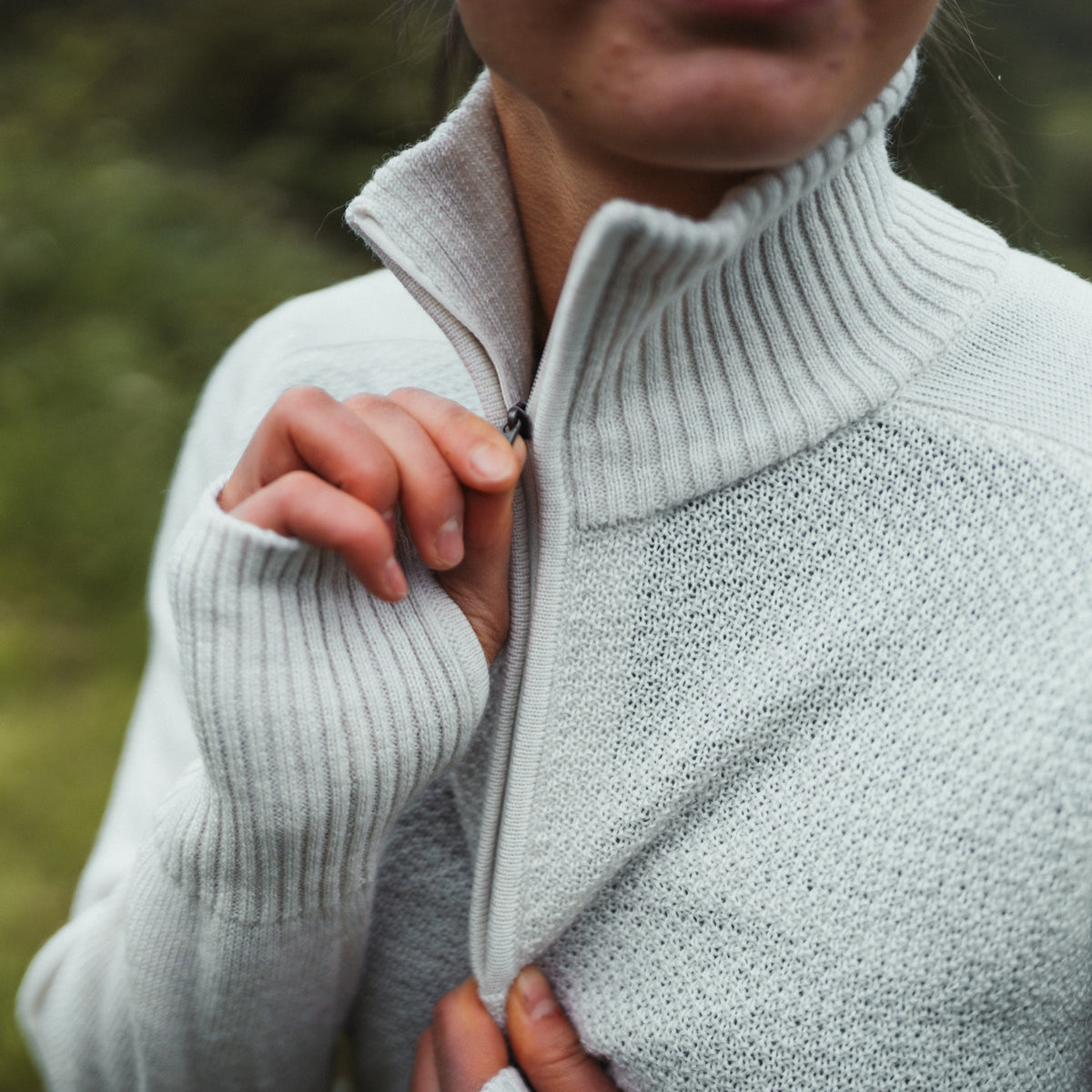 Bergans Ulriken Light Merino Jumper Women Vanilla White