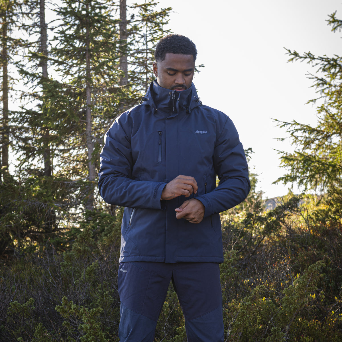 Bergans Flya Insulated Men Jacket Navy Blue/Granite Blue