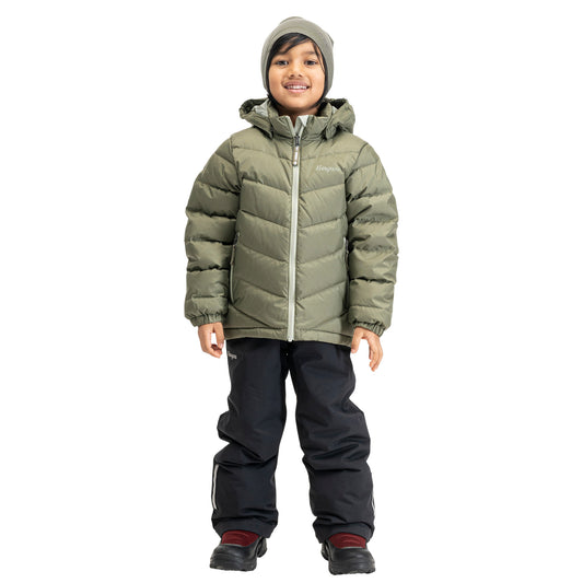 Bergans Kids Warm Down Jacket Green Mud