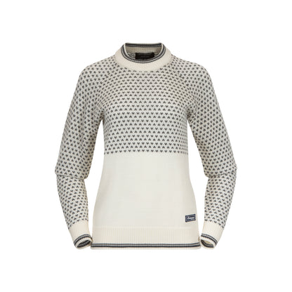 Bergans Alvdal Wool Jumper Women Vanilla White / Solid Dark Grey