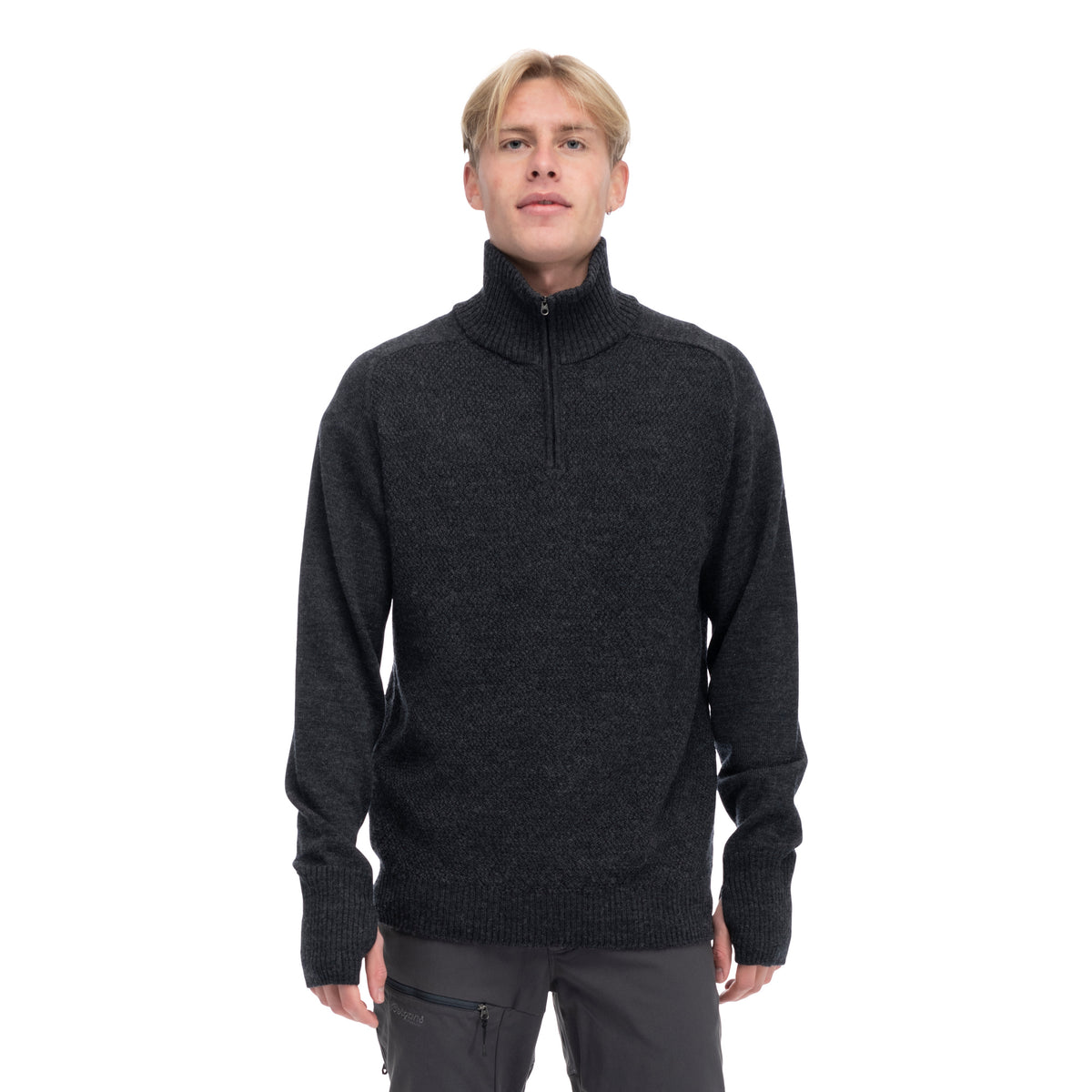Bergans Ulriken Light Merino Jumper Men Dark Shadow Grey