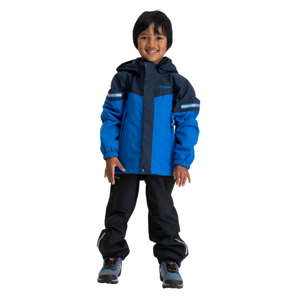Bergans Lilletind 2L Shell Jacket Kids Olympic Blue / Navy Blue