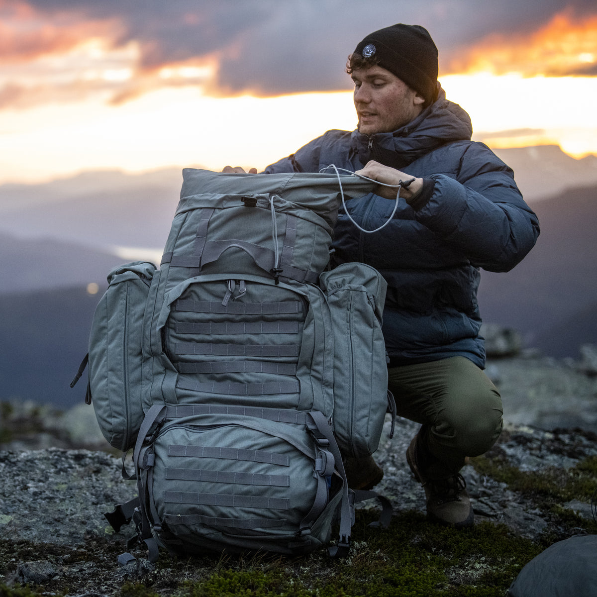 Bergans PowerFrame BigPack 130+ Solid Grey