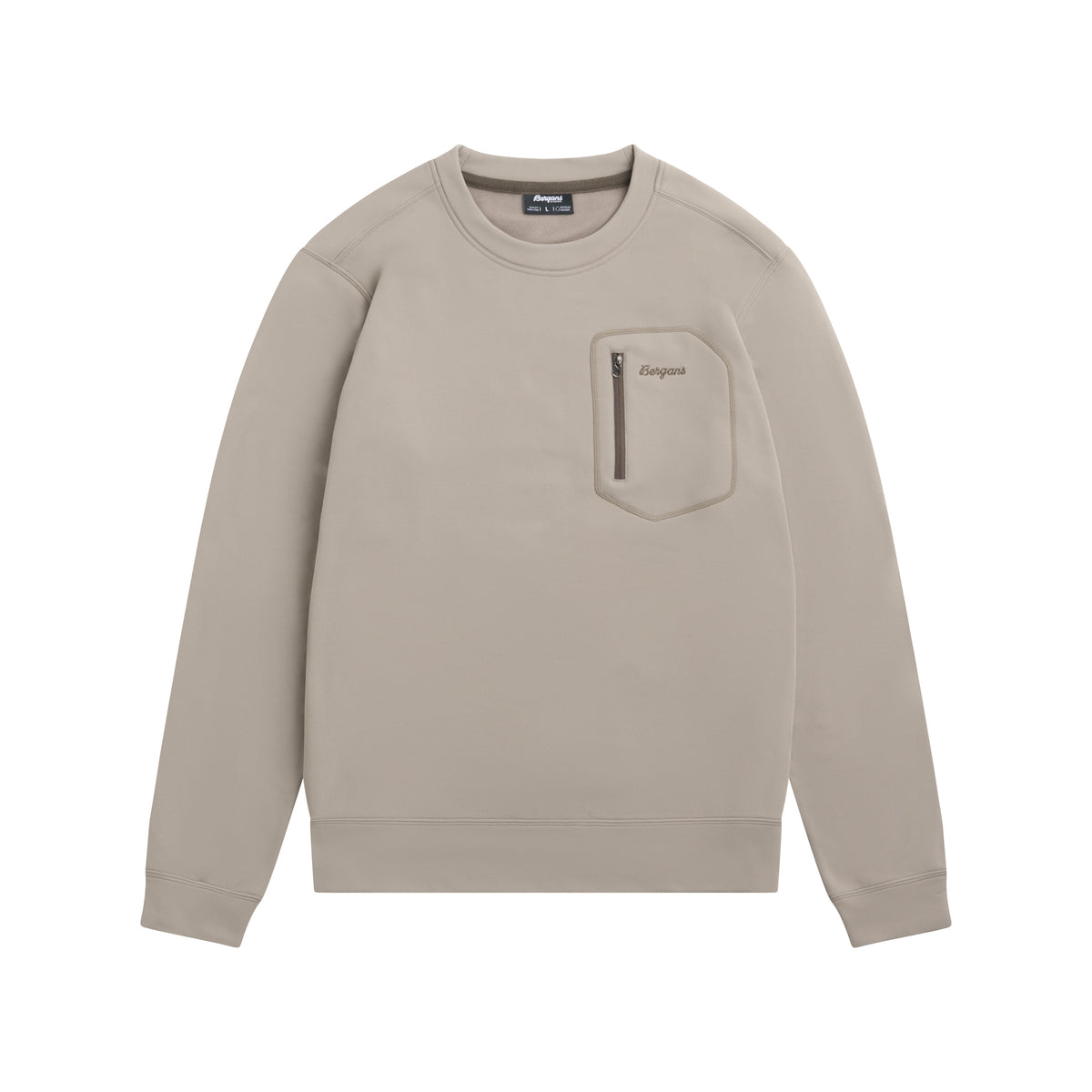 Bergans Midtli Midlayer Sweatshirt Men Rock Taupe