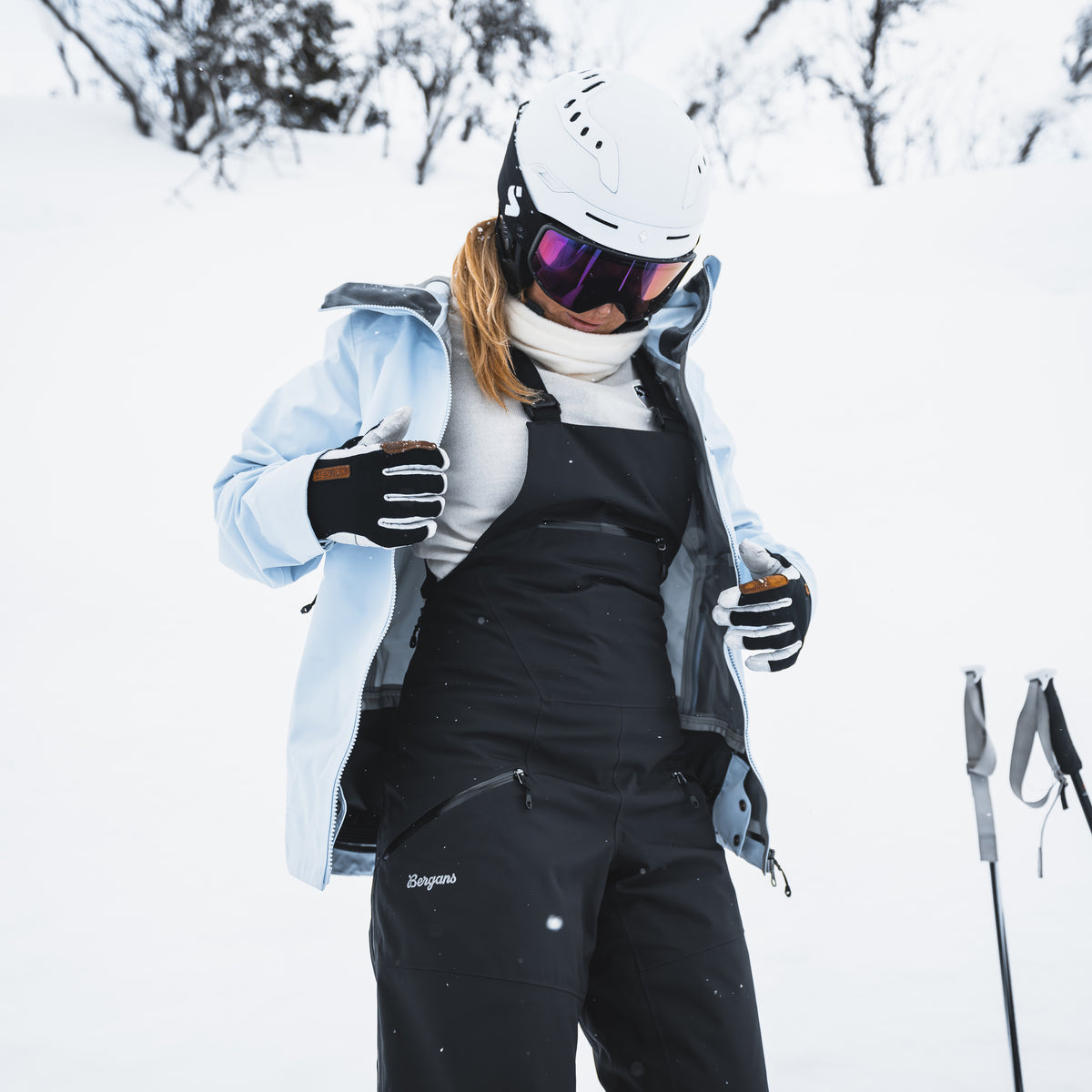 Bergans Oppdal Insulated Shell Bib Pants Women Black