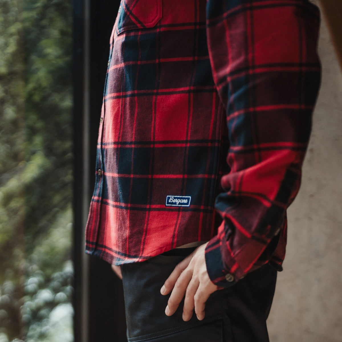 Bergans Nordmarka Flannel Shirt Men Red/Black Check
