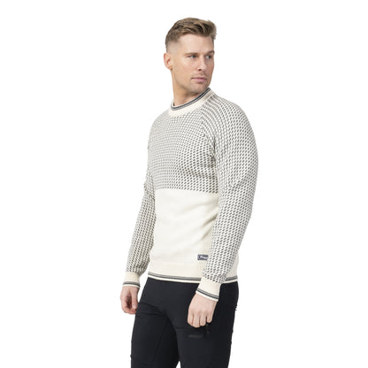 Bergans Alvdal Wool Jumper Men Vanilla White / Solid Dark Grey
