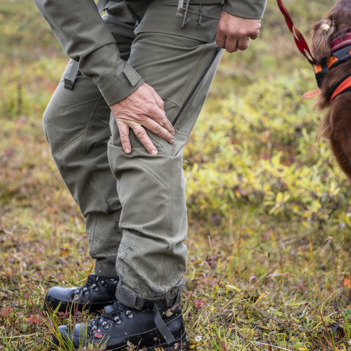 Bergans Hogna 3L Pants Unisex Green Mud