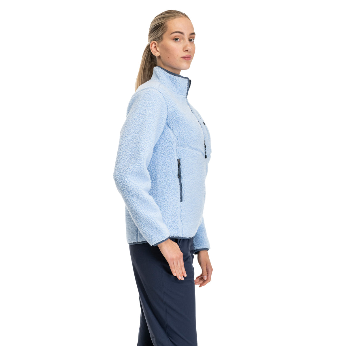 Bergans Lunnan Pile Fleece Jacket Women Cool Blue