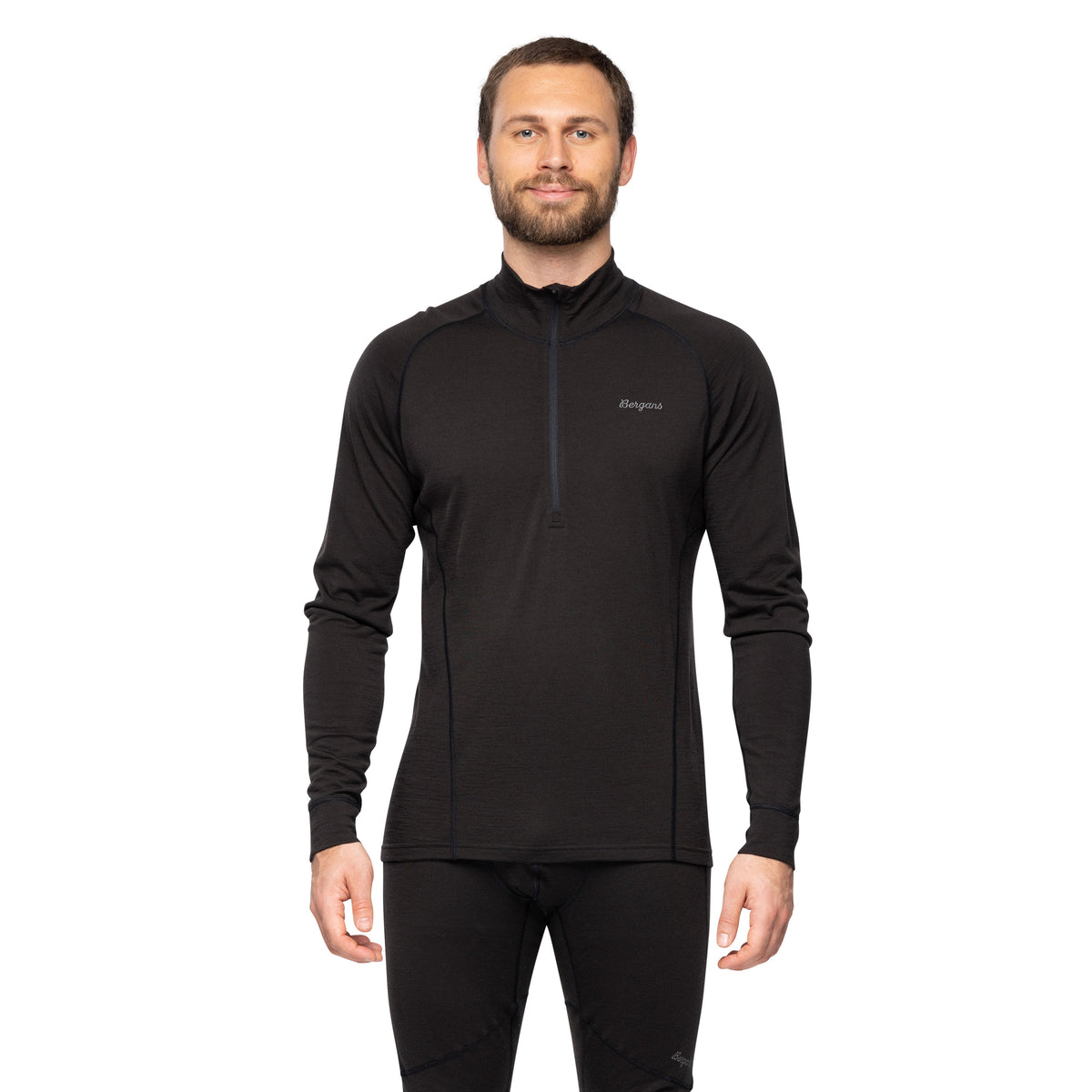Bergans Inner:Pure Merino Half Zip Men Black