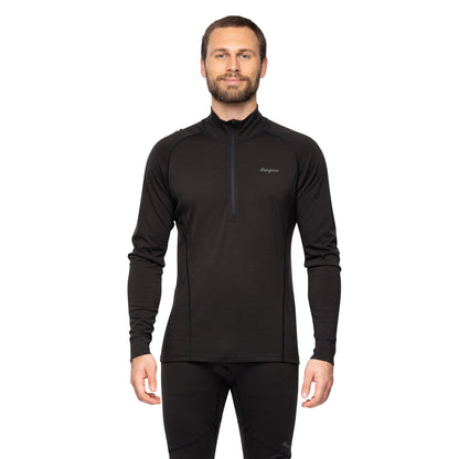 Bergans Inner:Pure Merino Half Zip Men Black