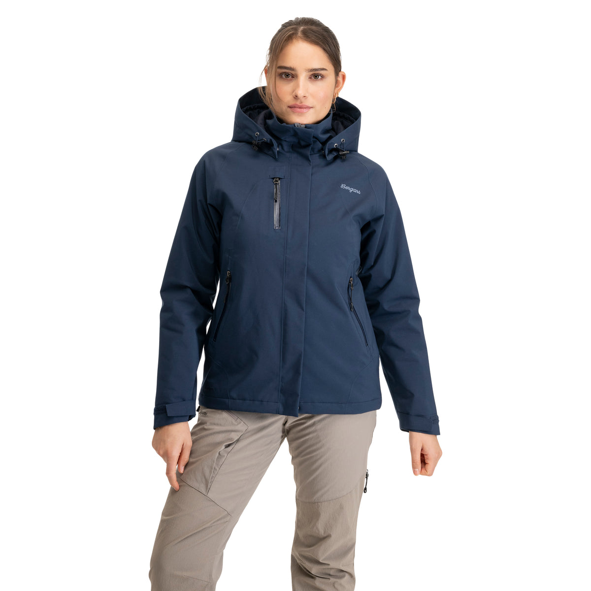 Bergans Flya Insulated Lady Jacket Navy Blue/Granite Blue