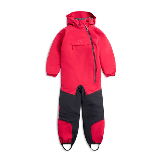 Bergans Lilletind Insulated Shell Coverall Kids Alpine Rose/Dark Shadow Grey