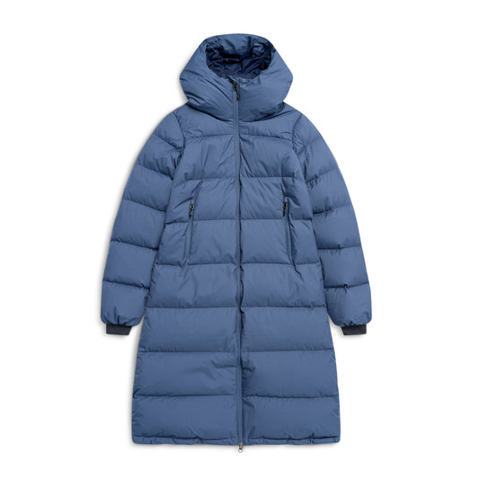 Bergans Oslo Down Long Coat Women Granite Blue